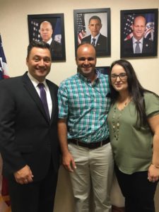 Immigration Lawyer Kevin Leeper assisting clients at the John F. Kennedy Federal Building in Boston, Massachusetts